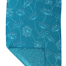 Teal Queen Anne's Lace | Two Sided Tea Towel