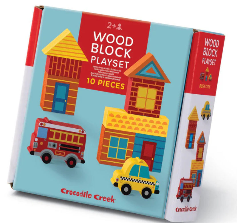 Build & Play Mini Wood Block Playsets