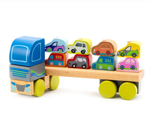 Cubika Wooden Truck & Cars