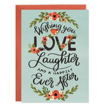 Wishing You Love and Laughter - Wedding and Engagement Card