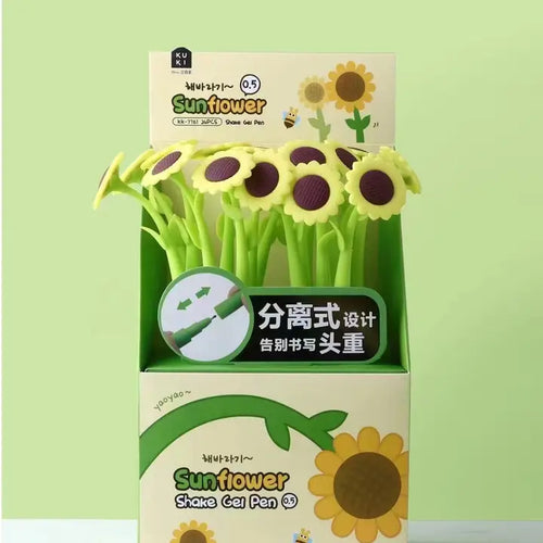 Sunflower Flower Wiggle Gel Pen