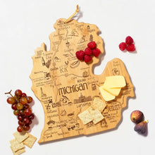 Destination Michigan (Mitten) Shaped Serving & Cutting Board