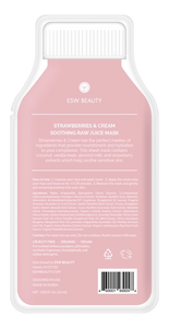 Strawberries and Cream Soothing Raw Juice Sheet Mask