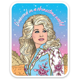 Dolly Diamond in A Rhinestone World Die Cut Sticker