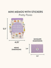 Pretty Posies Mini Memos With Stickers