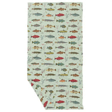 Freshwater Fish Double Sided Waffle Dish Towel