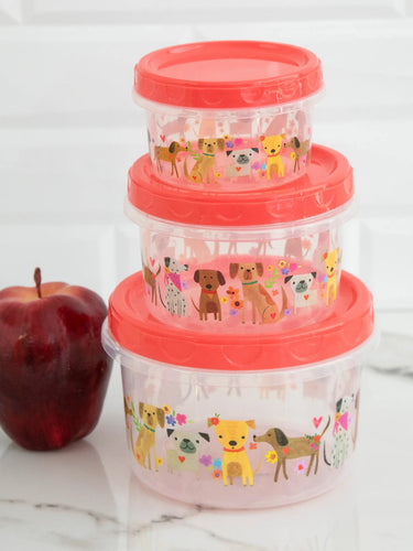 Natural Life Dog Storage Containers, Set of 3
