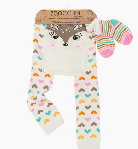 Fawn Crawler Legging and Sock Set