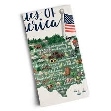 States Map - United States Of America Tea Towel
