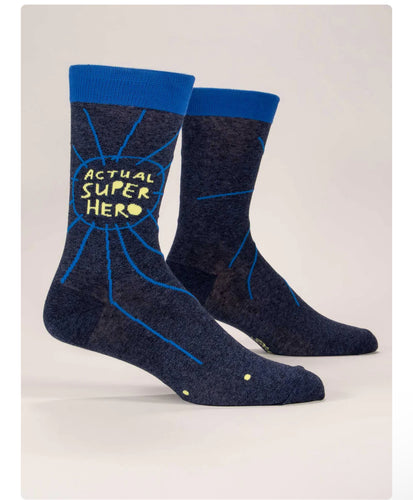 Actual Superhero Men’s Crew Socks
