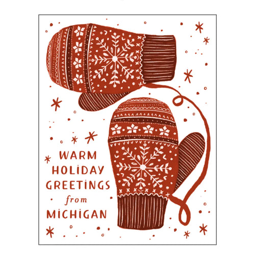 Michigan Mittens Holiday Card
