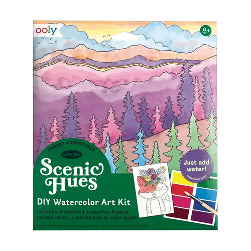 Scenic Hues DIY Watercolor Kit Forest Adventure