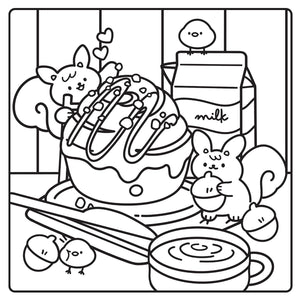 Snuggles and Snacks Coloring Book