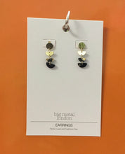 Sophia Geometric Metal and Resin Dangle Earrings