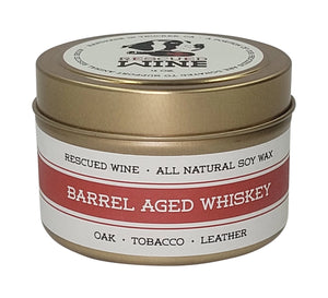 Barrel Aged Whiskey Candle Travel Tin