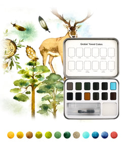 Grabie Watercolor Coloring Club Box - Forest