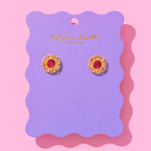 Flower Pink Stud Earrings