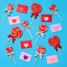Heart-Shaped Wild Cherry - 2 oz Lollipops