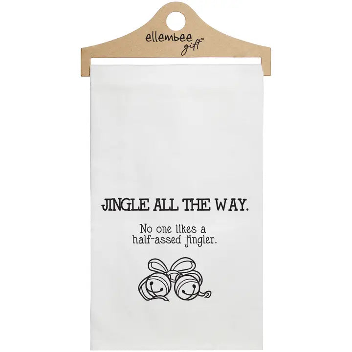 Jingle All the Way-Half Assed Jingler Christmas Towels