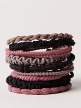 Textured Hair Ties - Set of 10