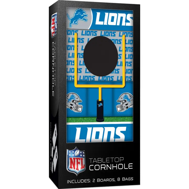 Detroit Lions- NFL Tabletop Cornhole
