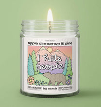 "I Hate People" Apple Cinnamon & Pine - Luxury Soy Candle