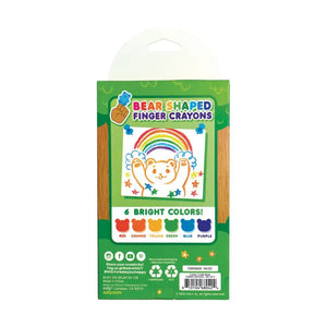 Cuddly Cubs Bear Finger Crayons - Set of 6