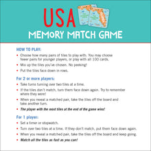USA Memory Match Game
