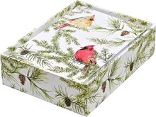 Cardinals in Evergreen Small Boxed Holiday Cards