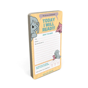 Today I Will Read!!! Bookmarks (Elephant & Piggie)
