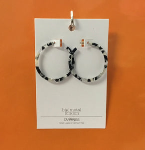 Hortense Resin Statement Hoop Earrings