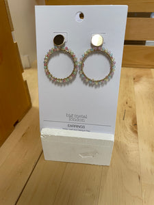 Multi Colored Daphne Beaded Statement Earrings