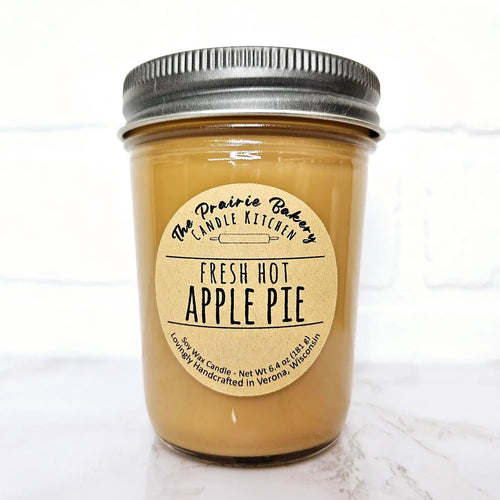 Fresh Hot Apple Pie | Fruit Dessert Scented Soy Wax Candle