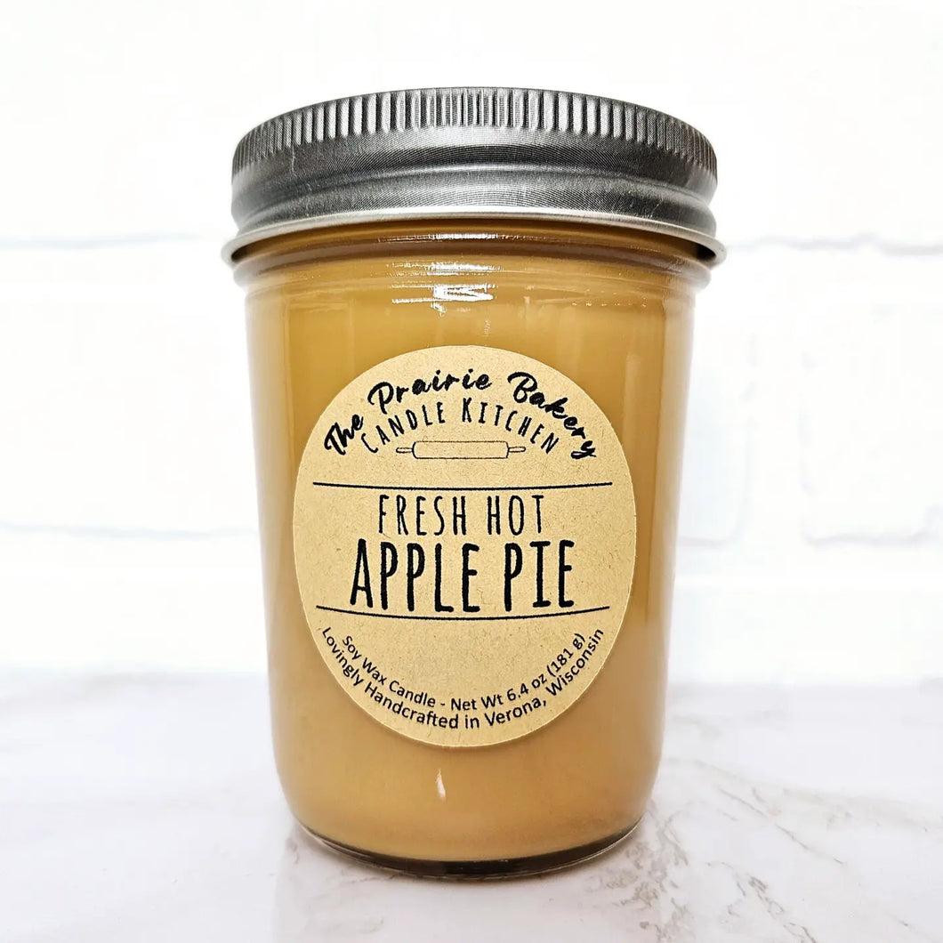 Fresh Hot Apple Pie | Fruit Dessert Scented Soy Wax Candle