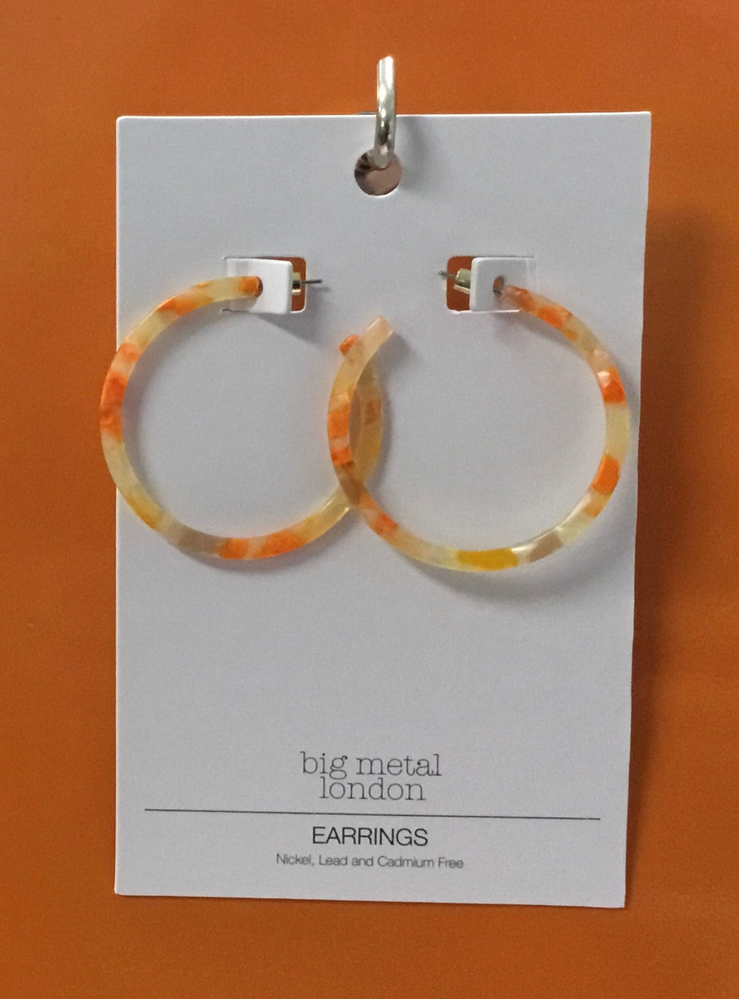 Emma Resin Statement Hoop Earrings