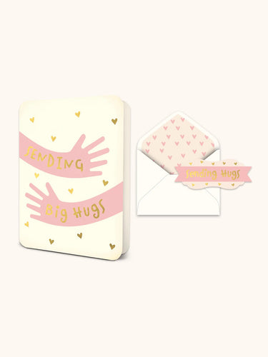 Sending Big Hugs Deluxe Greeting Card
