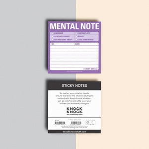 Mental Note Sticky Notes