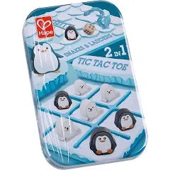 Hape 2 In 1-Tic Tac Toe/ Snakes & Ladders