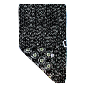 Black and White Allium | Double Sided Waffle Kitchen Towel