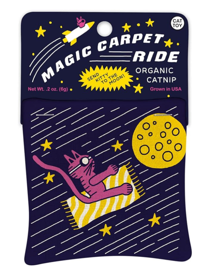 Magic Carpet Ride Catnip Cat Toy. Send Kitty to The Moon!
