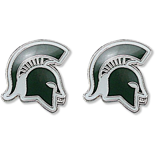 Michigan State Spartans Logo Post Earrings