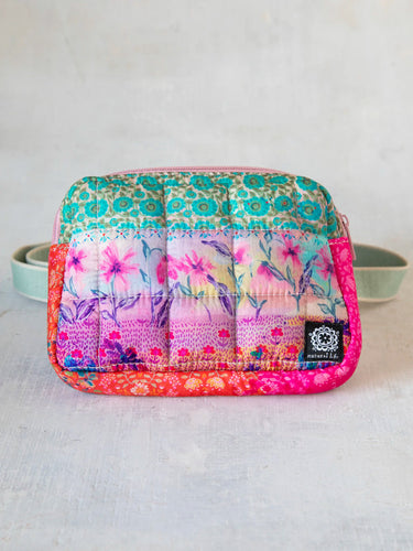 Natural Life Everyday Puffy Fanny Pack Pink Watercolor