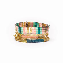 Grace & Alex Bracelet Stack Green And Pink