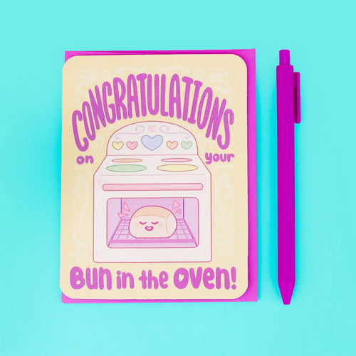 Congratulations Bun in the Oven Pregnancy Card