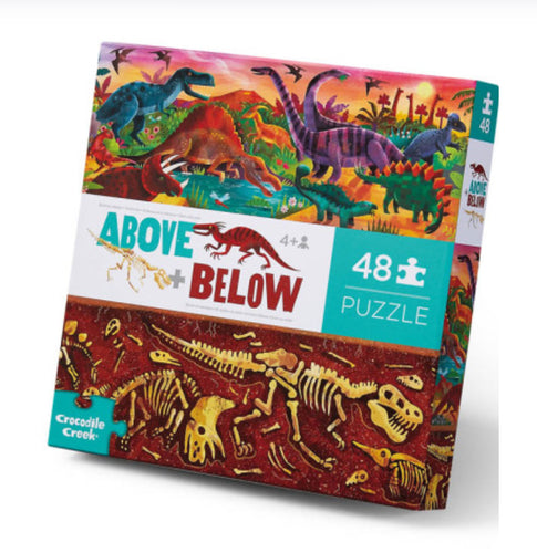 Dinosaur World - 48-Piece Above + Below Puzzle