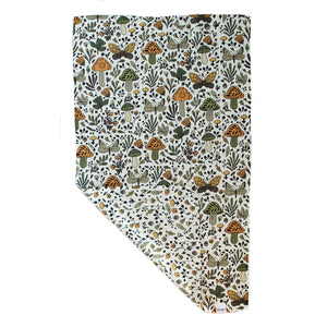 Boho Mushrooms and Insects | Two Sided Waffle Tea Towel