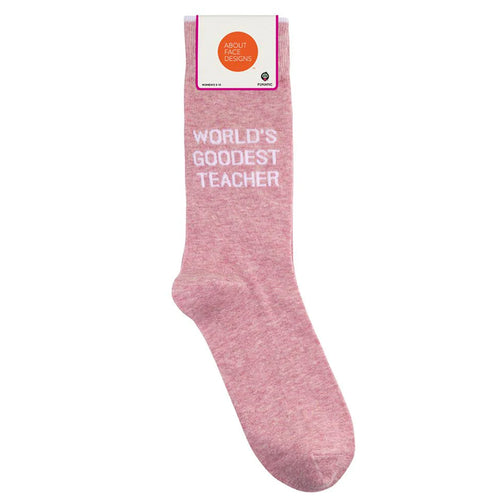 World's Goodest Teacher Socks