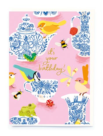 It's Your Birthday Teapots Noi Publishing Greeting Card