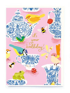 It's Your Birthday Teapots Noi Publishing Greeting Card