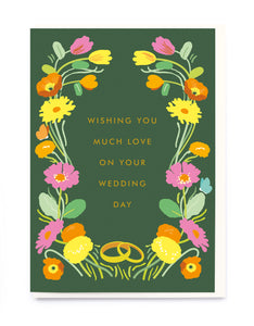 Much Love on Your Wedding Day Noi Publishing Greeting Card